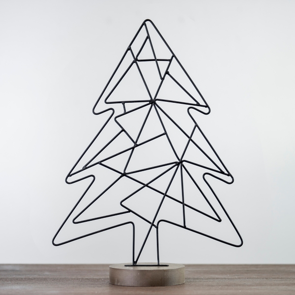 Black Geometric Metal Christmas Tree Kirklands Home