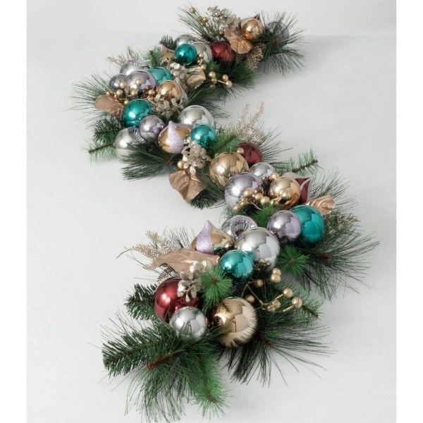 Metallic Multicolor Ornaments and Berries Garland Kirklands Home