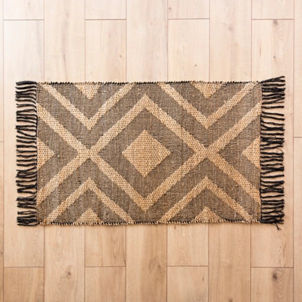 Black and Tan Jute Scatter Rug Kirklands Home