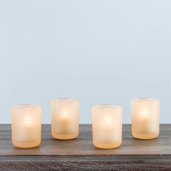 Cream Frosted Votive Candle Holders, Set of 4 Kirklands Home