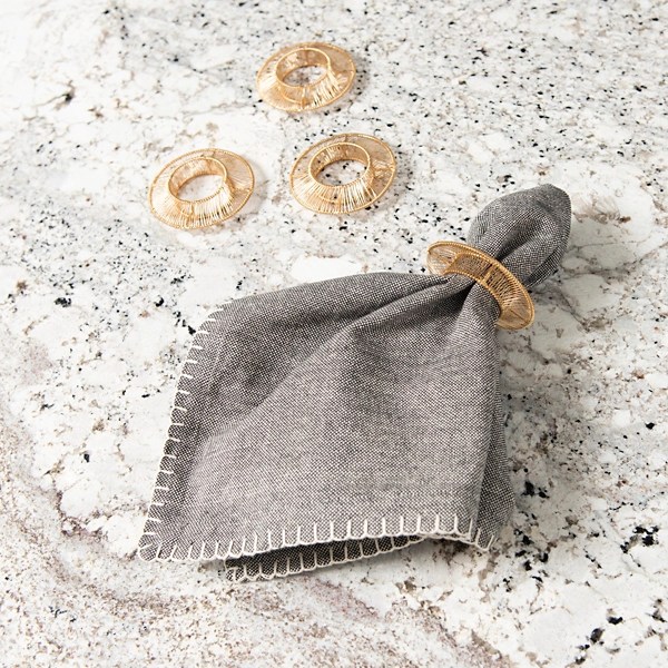 Modern Gold Wire Napkin Rings, Set of 4 Kirklands Home