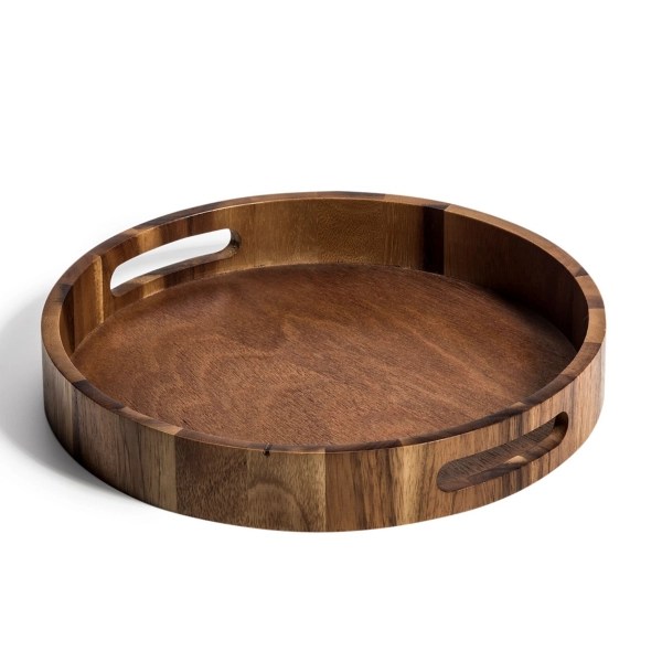 Natural Grain Acacia Wood Serving Tray Kirklands Home