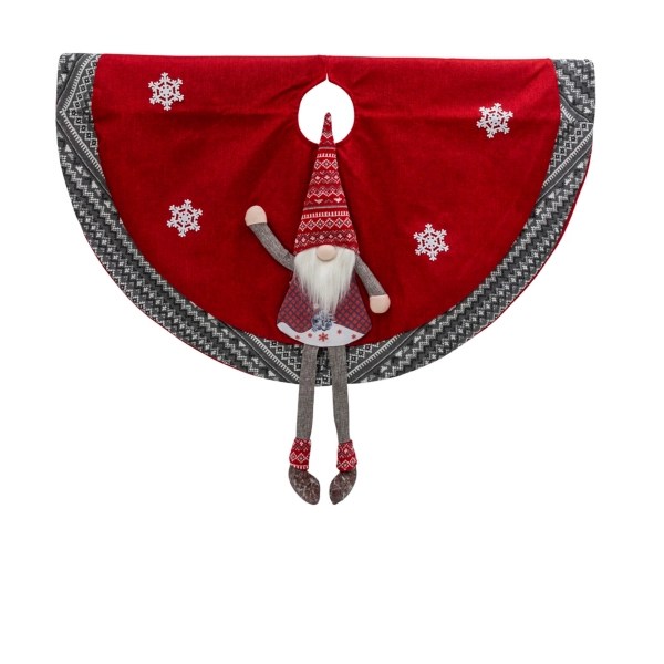 Red Waving Gnome PreLit Christmas Tree Skirt Kirklands Home