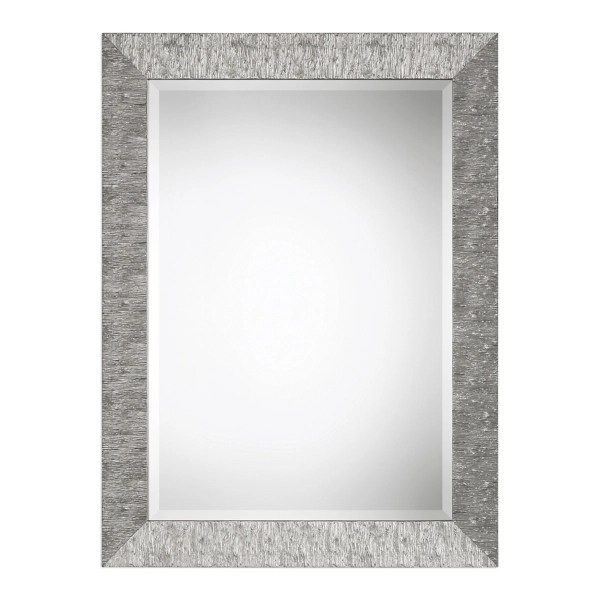 Metallic Silver Textured Frame Wall Mirror Kirklands Home