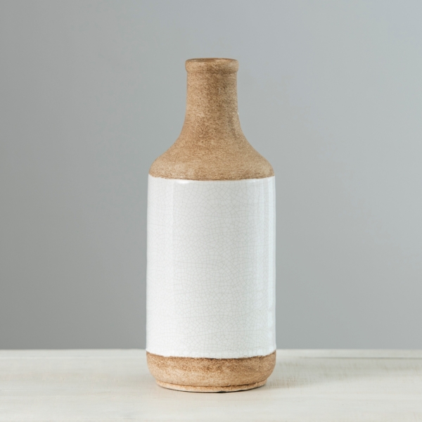 Sandy Beige Textured Bottle Vase Kirklands Home