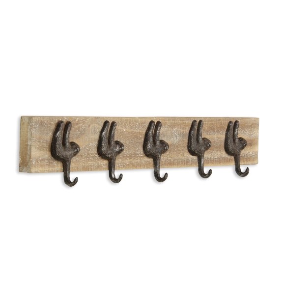Wooden 5Hook Coat Rack Kirklands Home