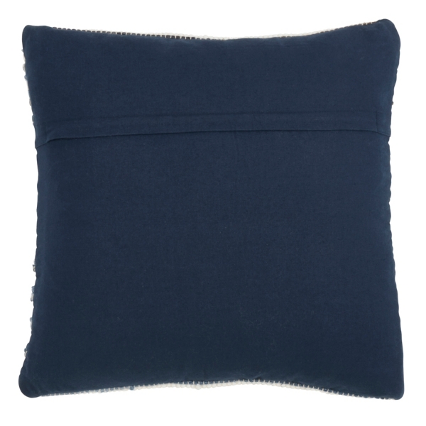 Kirklands Blue Striped Textured Denim Pillow Hamilton Place