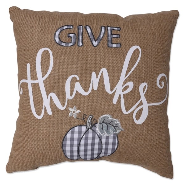 Plaid Give Thanks Pillow Kirklands Home