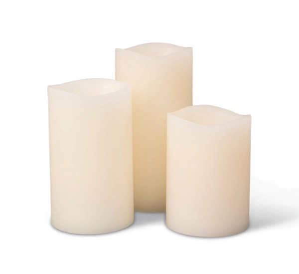Vanilla Scented 3pc. LED Candle Set Kirklands Home