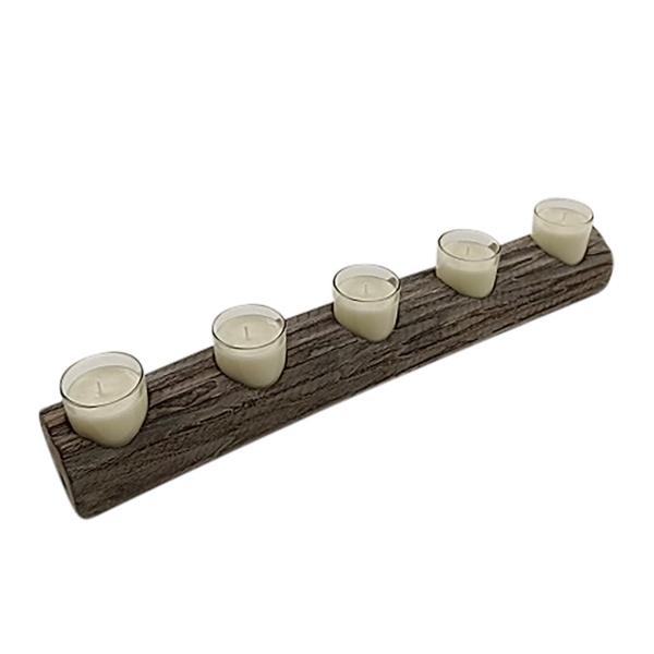 Brown Wood Log Dessert Votive Candle Runner Kirklands Home