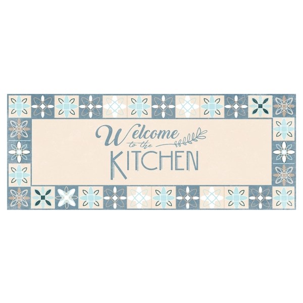 Blue To The Kitchen Floor Mat, 24x60 Kirklands Home