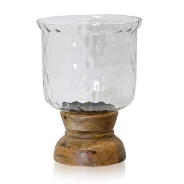 Hammered Glass Globe Candle Holder, 13 in. Kirklands Home