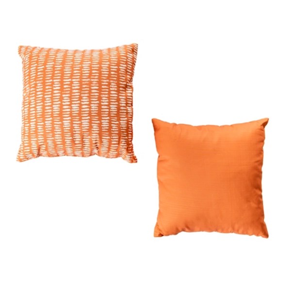 Orange and White Outdoor Pillows, Set of 2 Kirklands Home
