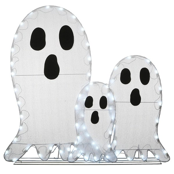 PreLit Tinsel Ghost Family Outdoor Decoration Kirklands Home