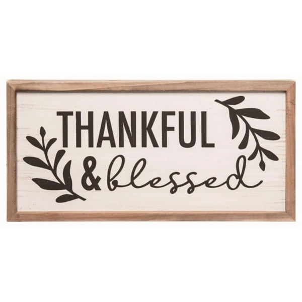 Thankful & Blessed Natural Wood Wall Plaque Kirklands Home