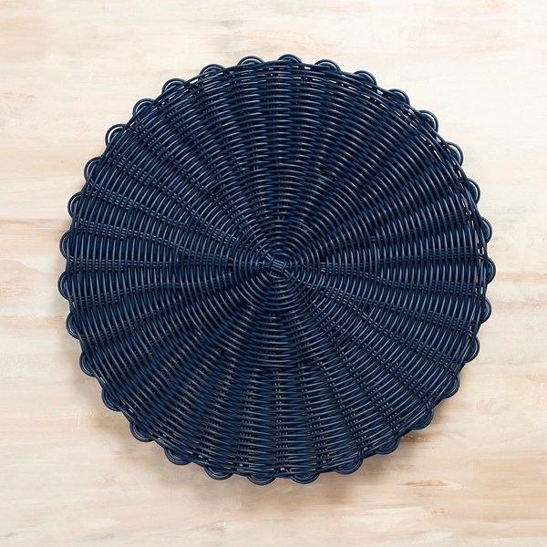 Navy Hampton Round Placemat Kirklands Home