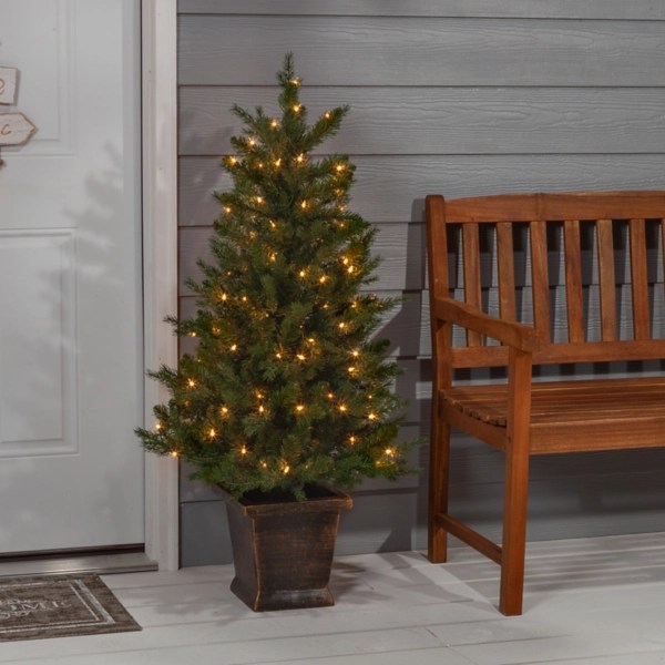 4 ft. PreLit Manitoba Pine Potted Christmas Tree Kirklands Home