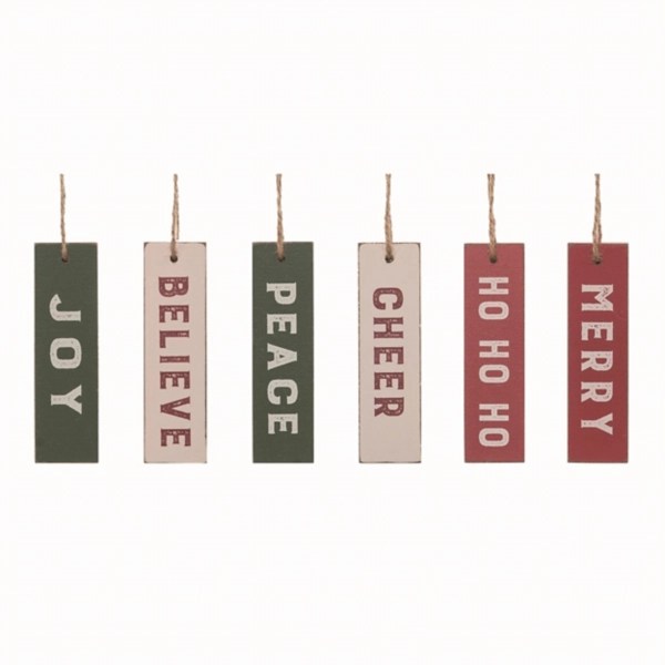 Festive Words 6pc. Christmas Ornament Set Kirklands Home