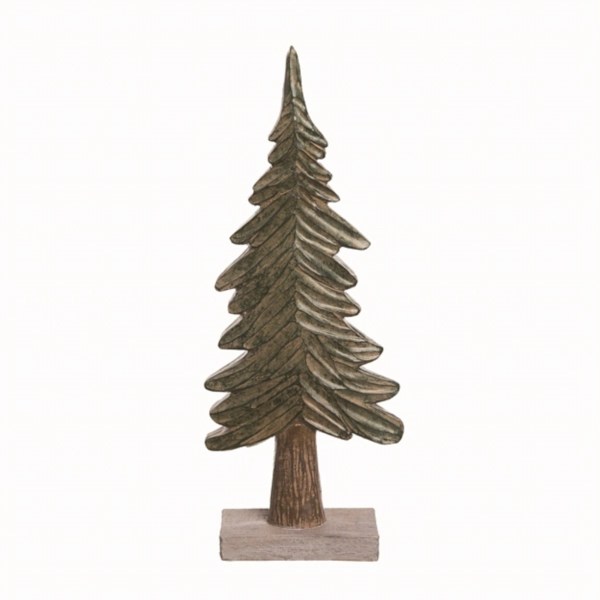 Green and Brown Christmas Tree Tabletop Statue Kirklands Home