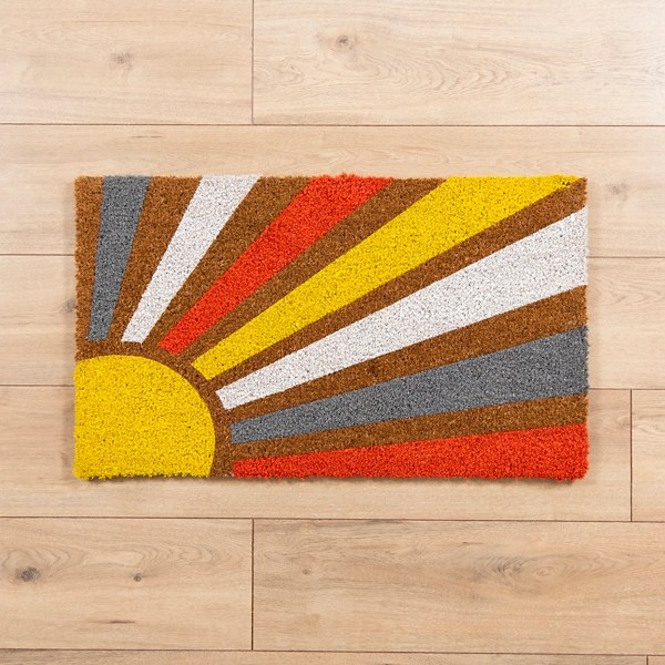 Sunshine Burst Coir Doormat Kirklands Home