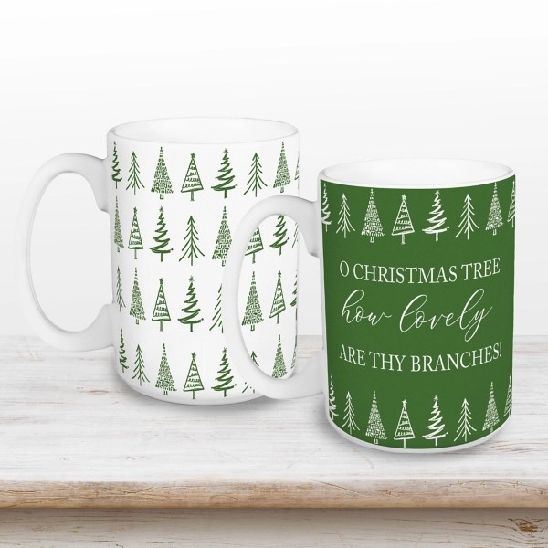Oh Christmas Tree Mugs, Set of 2 Kirklands Home
