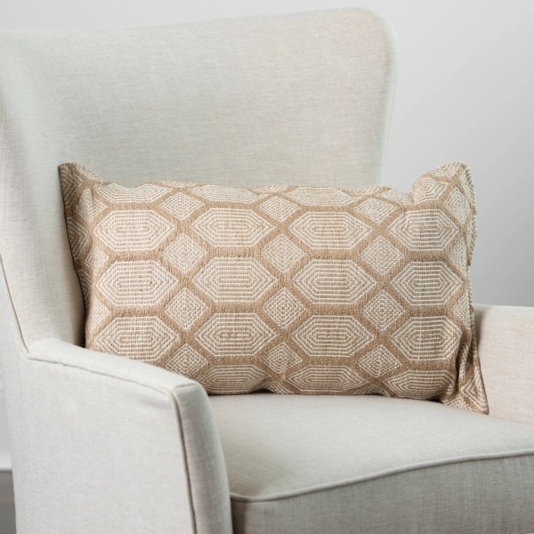 Isla Jute Polygon Lumbar Pillow Kirklands Home