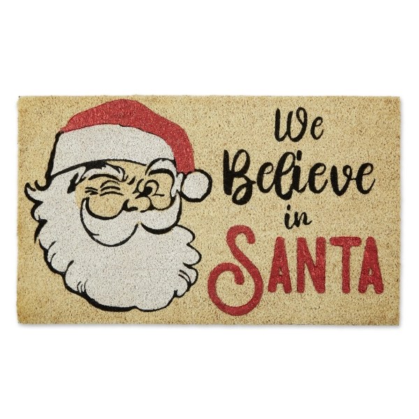 We Believe in Santa Doormat Kirklands Home