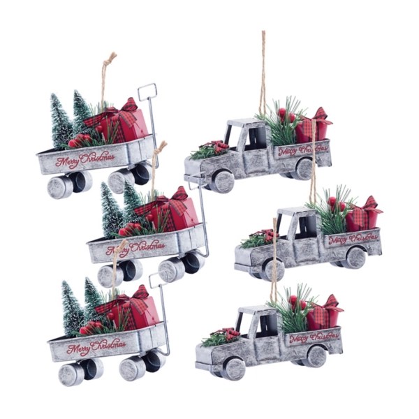 Merry Christmas Truck 6pc. Christmas Ornament Set Kirklands Home