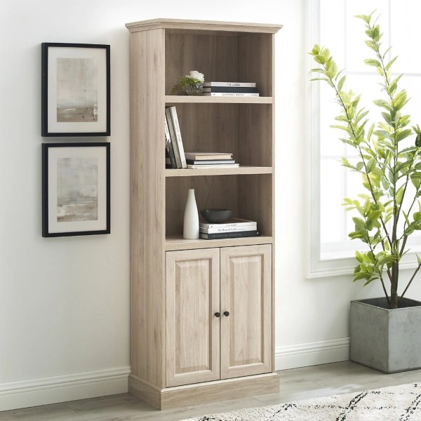Birch Wood Beveled Door Hutch Bookcase Kirklands Home