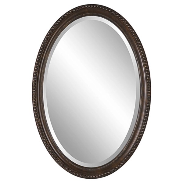 Bronze Beaded Frame Oval Mirror Kirklands Home