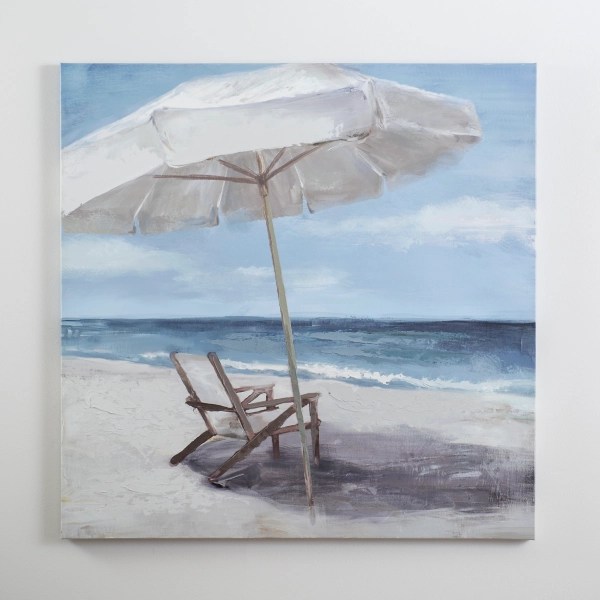 Abstract Beach Umbrella Canvas Wall Art Kirklands Home