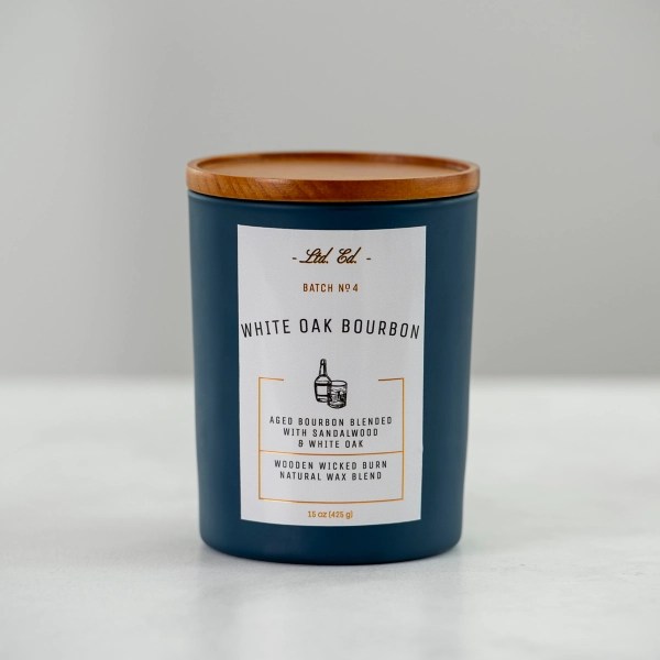 White Oak Bourbon Wooden Wick Jar Candle Kirklands Home