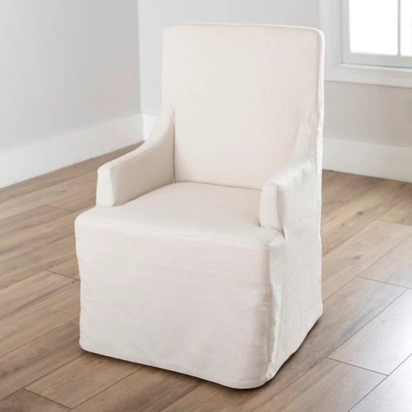 Ivory Slipcover Captain Dining Chair Kirklands Home