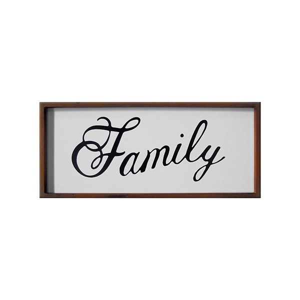 Family Curling Script Framed Wall Art Kirklands Home