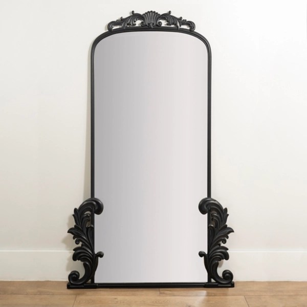 Black Ornate Scroll Bordeaux Wood Mirror Kirklands Home