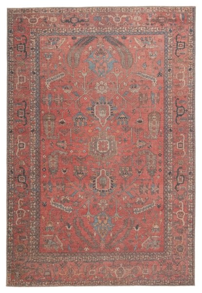 Red Blue Medallion Area Rug, 8x10 Kirklands Home