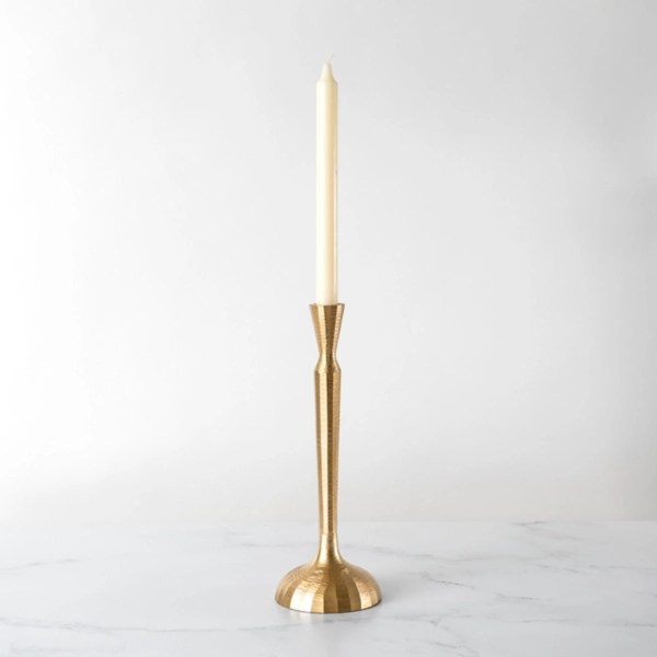 Gold Slim Taper Candle Holder, 12 in. Kirklands Home