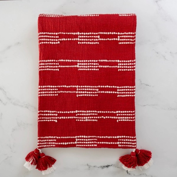 Holly Red Textured Table Runner Kirklands Home