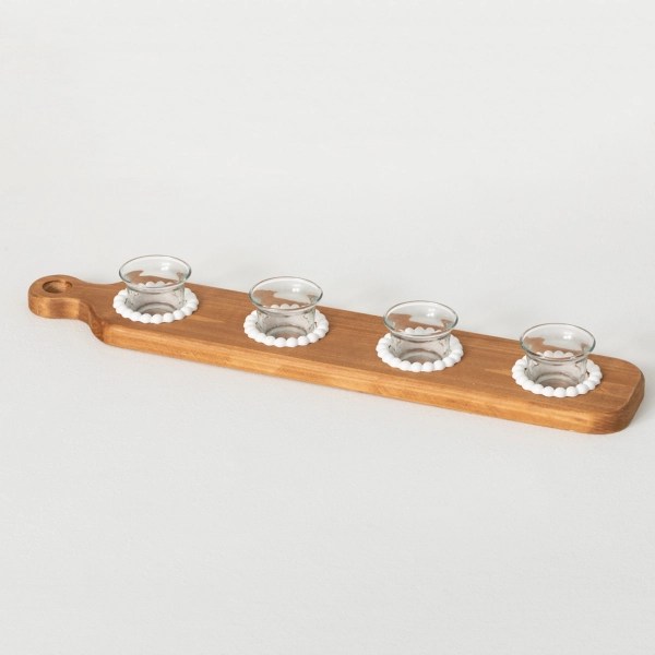 Natural Wood Plank Votive Candle Holder Kirklands Home