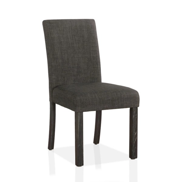 Dark Gray Upholstered Wood Dining Chairs, Set of 2 Kirklands Home