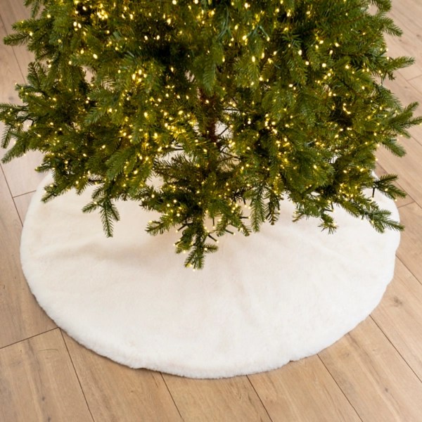Cream Faux Fur Christmas Tree Skirt Kirklands Home