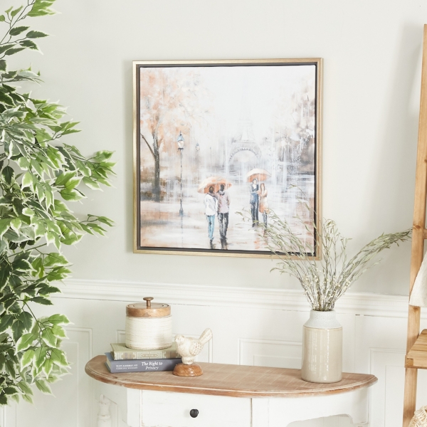 Romantic Rainy Paris Transitional Framed Wall Art Kirklands Home