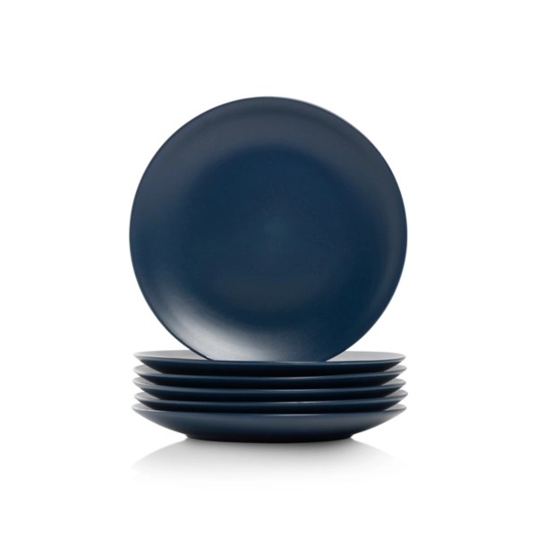 Dark Blue Classic Coupe Salad Plates, Set of 6 Kirklands Home