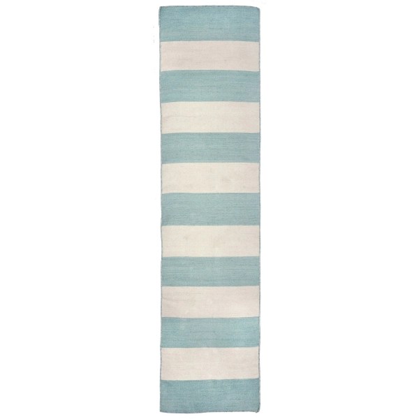 Blue Cabana Stripe Indoor/Outdoor Runner, 2x8 Kirklands Home