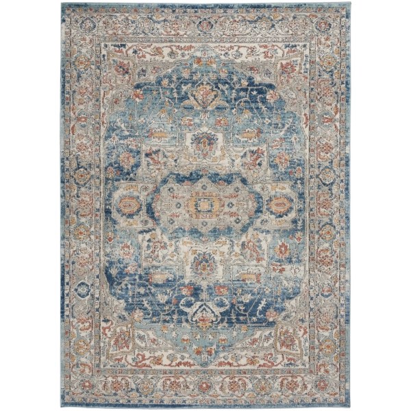 Blue Vintage Raj Area Rug, 3x5 Kirklands Home