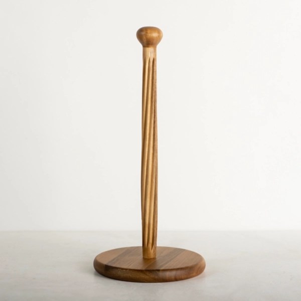 Ribbed Wood Paper Towel Holder Kirklands Home
