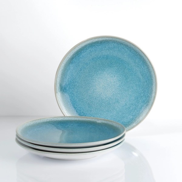 Ocean Blue Reactive Salad Plates, Set of 4 Kirklands Home