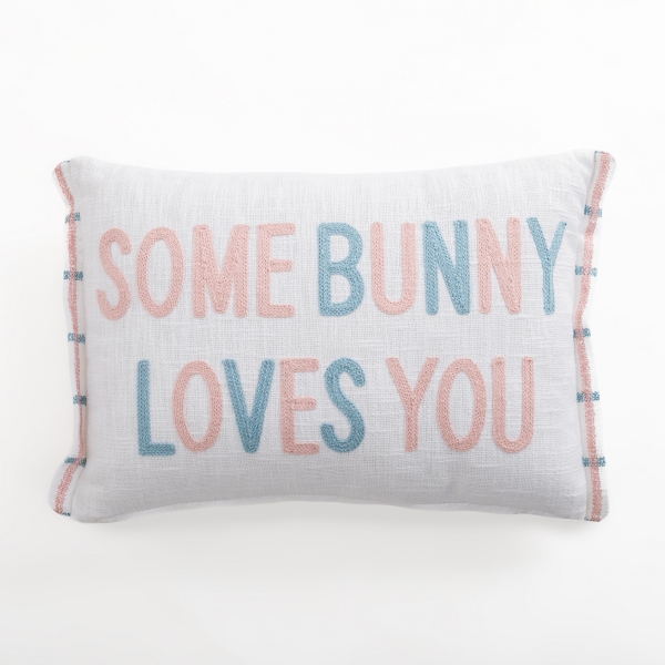 Some Bunny Loves You Easter Lumbar Pillow Kirklands Home