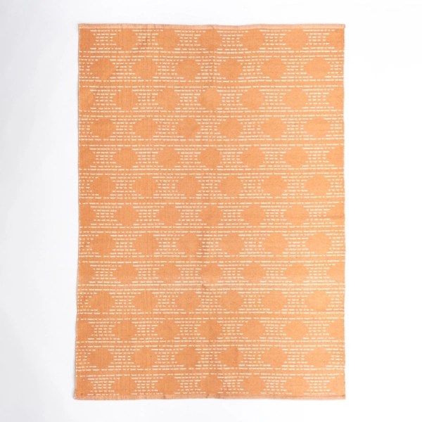 Coral Shibori Outdoor Area Rug, 5x7 Kirklands Home