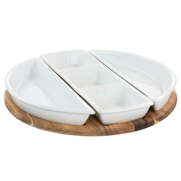 Sectioned Ceramic 4pc. Serving Tray Kirklands Home